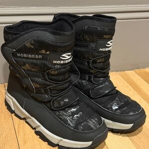 Black Kids Winter Boots